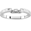 14k White Gold Hand-Engraved Band, Size 7 14k White Gold Hand-Engraved Band, Size 7