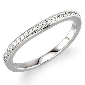 Three-Stone Engagement Ring in 14k White Gold, Size 7