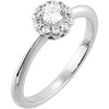 14k Yellow Gold 1/2 ctw. Diamond Engagement Ring , Size 7