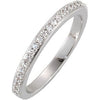 14k White Gold 1/4 ctw. Diamond Band, Size 7 14k White Gold 1/4 ctw. Diamond Band, Size 7
