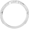 14k White Gold 1/5 CTW Diamond Band, Size 7 14k White Gold 1/5 CTW Diamond Band, Size 7