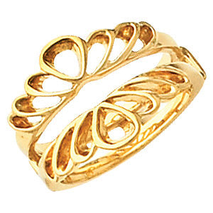 14k Yellow Gold Ring Guard, Size 6 14k Yellow Gold Ring Guard, Size 6