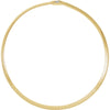 6 mm Two Tone Reversible Omega Chain Bracelet in 14k White and Yellow Gold ( 7 Inch )