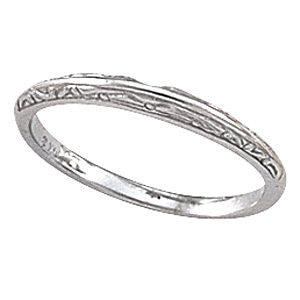 14k White Gold Band, Size 6 14k White Gold Band, Size 6