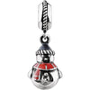 Kera Snowman Dangle in Sterling Silver Kera Snowman Dangle in Sterling Silver