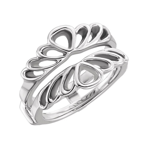 14k White Gold Ring Guard, Size 6 14k White Gold Ring Guard, Size 6