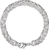 Sterling Silver 9mm Solid Round Cable 8" Bracelet Sterling Silver 9mm Solid Round Cable 8" Bracelet