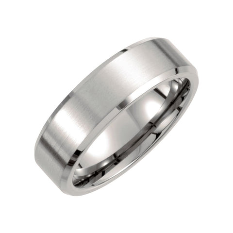 Titanium 7mm Beveled Edge Band Size 10.5 Titanium 7mm Beveled Edge Band Size 10.5