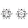 14k Yellow Gold Diamond Earring Jacket 14k Yellow Gold Diamond Earring Jacket