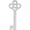 14k White Gold Key Charm 14k White Gold Key Charm