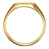 14k Yellow Gold .0075 CTW Diamond Men's Signet Ring, Size 11