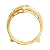 14k Yellow Gold Ring Guard, Size 6 14k Yellow Gold Ring Guard, Size 6