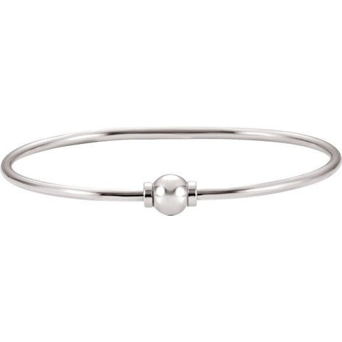 Sterling Silver Bracelet with 8mm Ball Sterling Silver Bracelet with 8mm Ball