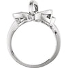 14k White Gold Metal Fashion Ring , Size 6 14k White Gold Metal Fashion Ring , Size 6
