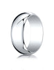 Benchmark-10K-White-Gold-8mm-Slightly-Domed-Traditional-Oval-Wedding-Band-Ring--Size-4--18010KW04