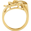 14k Yellow Gold Freeform Ring , Size 6 14k Yellow Gold Freeform Ring , Size 6