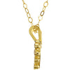 14k Yellow Gold Youth Cubic Zirconia 15" Necklace