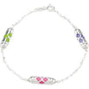 Sterling Silver "Make It Happen" Lantern Kids 7.25-Inch Bracelet Sterling Silver "Make It Happen" Lantern Kids 7.25-Inch Bracelet