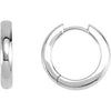 Platinum 17.5mm Hinged Hoop Earrings Platinum 17.5mm Hinged Hoop Earrings