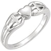 Heart and Cross Ring in 14k White Gold ( Size 6 ) Heart and Cross Ring in 14k White Gold ( Size 6 )