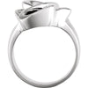 14k White Gold Freeform Ring, Size 6 14k White Gold Freeform Ring, Size 6