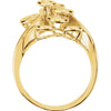 14k Yellow Gold Freeform Ring, Size 6 14k Yellow Gold Freeform Ring, Size 6