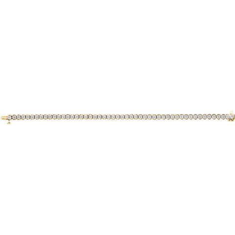 14k Yellow Gold 3 CTW Diamond Line 7.25" Bracelet 14k Yellow Gold 3 CTW Diamond Line 7.25" Bracelet