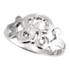 14k White Gold Initial Rings, Size 6 14k White Gold Initial Rings, Size 6