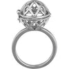 Sterling Silver Open Hinged Cage Ring, Size 7 Sterling Silver Open Hinged Cage Ring, Size 7