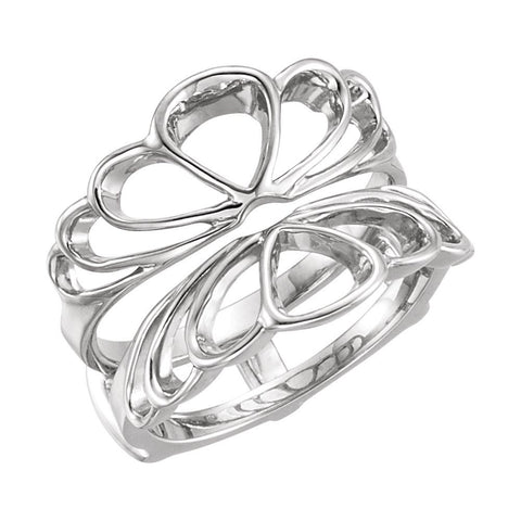 14k White Gold Ring Guard, Size 6 14k White Gold Ring Guard, Size 6