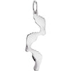 Sterling Silver Footprints Pendant Sterling Silver Footprints Pendant