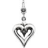 21.00 X 16.00 mm Heart Charm in Sterling Silver 21.00 X 16.00 mm Heart Charm in Sterling Silver