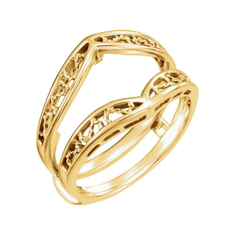 14k Yellow Gold Ring Guard, Size 6 14k Yellow Gold Ring Guard, Size 6