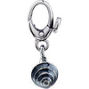Sterling Silver Enamel Barbell Charm Sterling Silver Enamel Barbell Charm