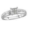 14K White Gold 1/3 CTW Diamond Engagement Ring (Size 6)