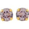 14k Yellow Gold Solitaire "June" Birthstone Piercing Earrings 14k Yellow Gold Solitaire "June" Birthstone Piercing Earrings