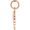 14k Rose Gold Angel Wing Charm with Jump Ring 14k Rose Gold Angel Wing Charm with Jump Ring