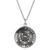 Sterling Silver 18mm Round St. Christopher U.S. Coast Guard Medal 18" Necklace Sterling Silver 18mm Round St. Christopher U.S. Coast Guard Medal 18" Necklace