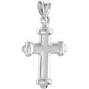 14k White Gold Hollow Cross Pendant 14k White Gold Hollow Cross Pendant