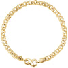 4.5 mm Solid small Charm Bracelet in 14k Yellow Gold ( 7-Inch ) 4.5 mm Solid small Charm Bracelet in 14k Yellow Gold ( 7-Inch )
