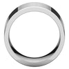 10k White Gold 10mm Flat Comfort Fit Band, Size 10