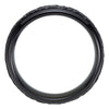 Black Titanium 7.5mm Grooved Hammered Band, Size 11.5 Black Titanium 7.5mm Grooved Hammered Band, Size 11.5