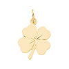 18X14 mm 4 Leaf Clover Charm in 14K Yellow Gold 18X14 mm 4 Leaf Clover Charm in 14K Yellow Gold