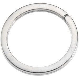 Sterling Silver 28.30mm Round Split Key Ring Sterling Silver 28.30mm Round Split Key Ring