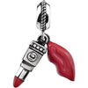 Kera Red Lipstick Dangle in Sterling Silver Kera Red Lipstick Dangle in Sterling Silver