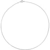 Platinum 1mm Solid Cable 16-18" Adjustable Chain