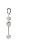Sterling Silver 14.75x10mm Tubular Cross Pendant without Packaging Sterling Silver 14.75x10mm Tubular Cross Pendant without Packaging
