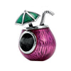 Sterling Silver 13.6x8.6mm Tropical Drink Bead Sterling Silver 13.6x8.6mm Tropical Drink Bead
