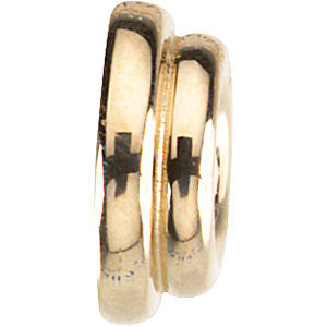 18K Yellow 9 Tapered Roundel Spacer 18K Yellow 9 Tapered Roundel Spacer