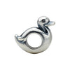 Sterling Silver 12.75X09.00 MM Duck Slider Bead Sterling Silver 12.75X09.00 MM Duck Slider Bead